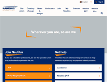 Tablet Screenshot of nautilusint.org